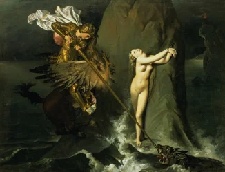 Ruggiero rettet Angelica, 1819